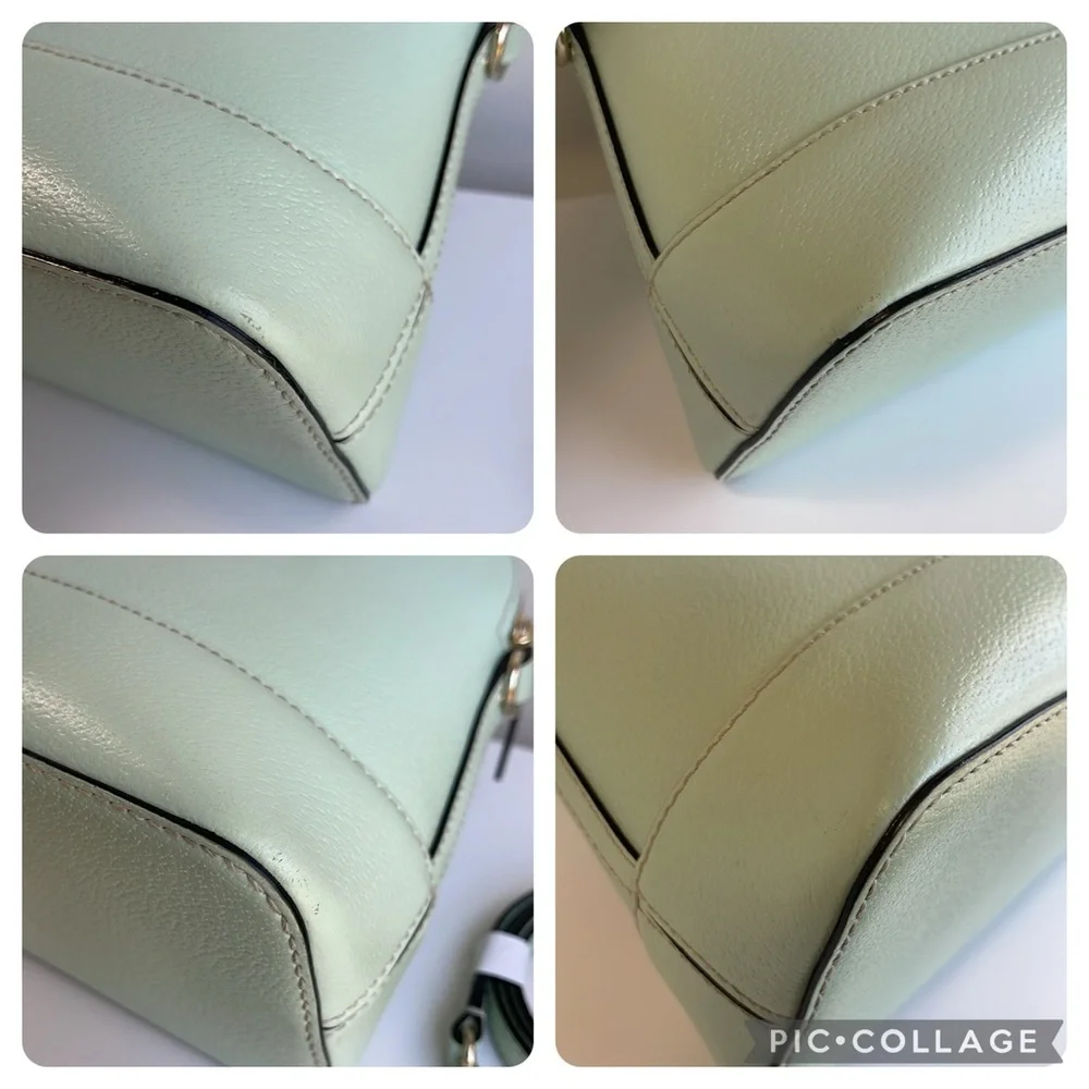 Kate Spade ♠️ Mint Green Genuine Leather Satchel Crossbody